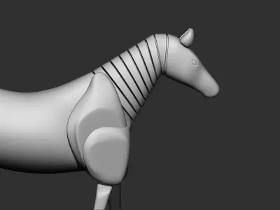 Horse scifi 3d print  3D model