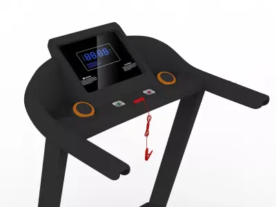 Treadmill Low-poly 3D model get