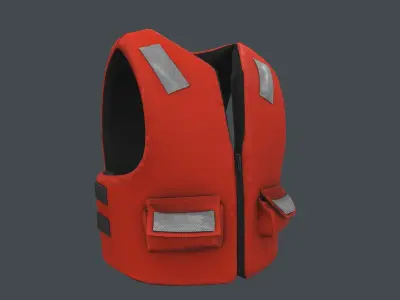 Lifejacket basic offshore 3D model