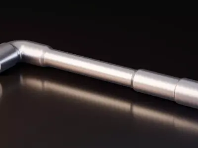 Socket Wrench Free low-poly 3D model