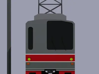LowPoly Train Pack Free low-poly 3D model
