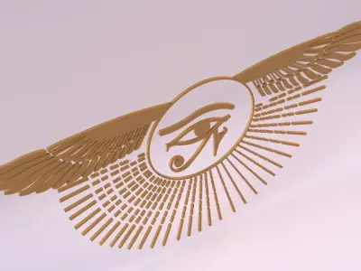 Egyptian Symbols - 043 Low-poly 3D model