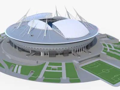 Stadium Zenit Arena Krestovsky Saint-Peterburg 3D model