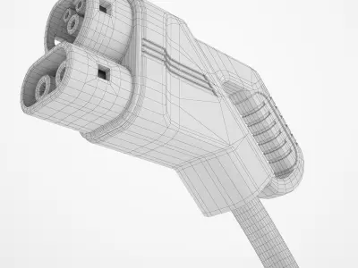 EV Charging Plug 04 3D model