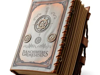 Antique Spellbook Model Pack Low-poly 3D model