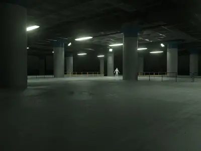 Realistic Industrial Environment 3D model