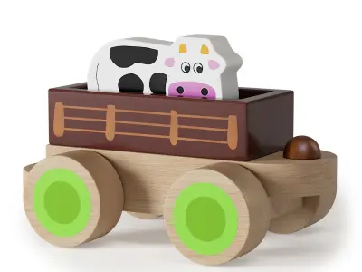 Wooden Toys 01 3D model