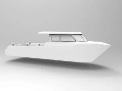 Boat hull 3D print model