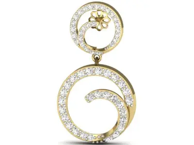 Women Earrings 3D print model