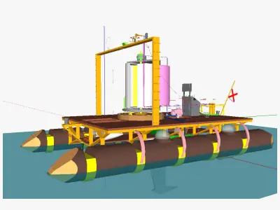 AT catamaran EM 3D model