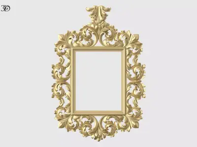 Baroque Mirror Frame 3D print model