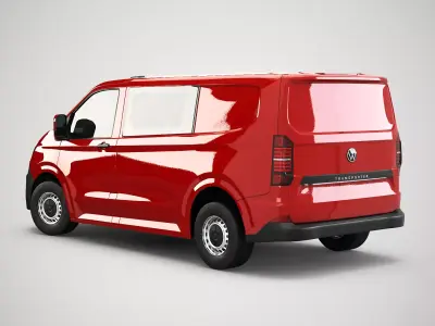 Volkswagen Transporter T7 2025 Low-poly 3D model