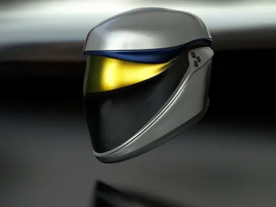 Helmet futuristic 3D model