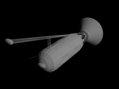 SciFi Space Probe 1 Free low-poly 3D model