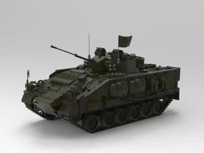 Warrior Apc  Armored vehicle   3D model
