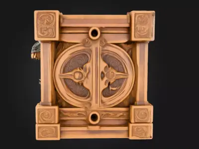 Ancient Beast Prison Low-poly 3D model