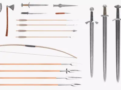-Viking Weapons- 3D model