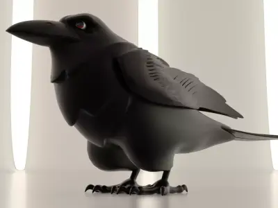 Bird Crow 3D model
