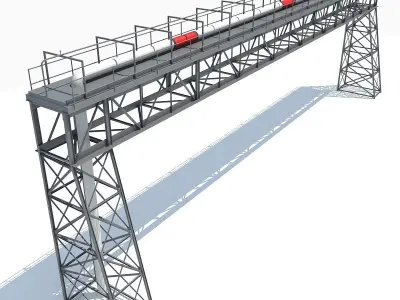 Industrial Tower 08 3D model