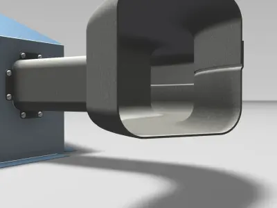 Air Duct Section Free 3D model