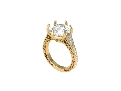 Wedding Ring  3D print model 389