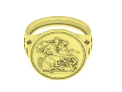 Alexander The King Ring 3D print model