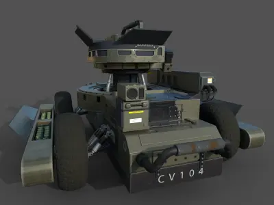 Concept drone for games 3D model