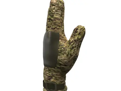 Army Military Tactical Combat Glove clo3d 3D model