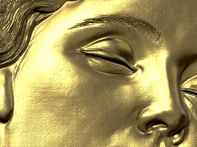 Classical Woman Portrait Bas Relief FREE 3D print model