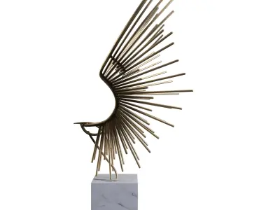 Abstract Bird Sculpture 3D model