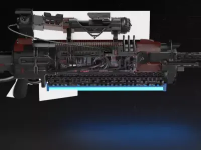 Sci fi Gun Free 3D model purchase