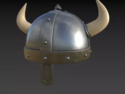 Viking Helmet 3D model 7