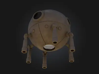 Galactic Pod  Compact Power for Cosmic Missions 3D model