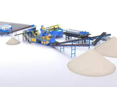 Sand Washing Equipment 3D model