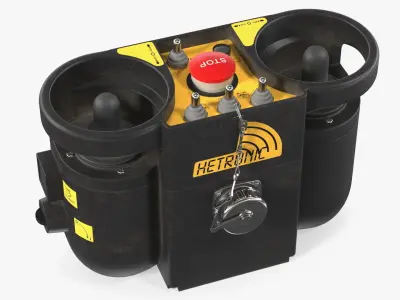 Remote Control Trench Roller Bomag BMP8500 Dirty 3D model
