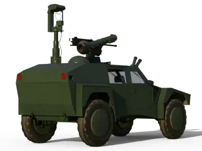 RST-V Shadow Hybrid Tactical Vehicle 3D model