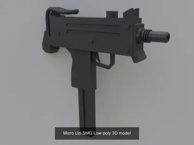 LowPoly Guns Pack 3D Model Collection
