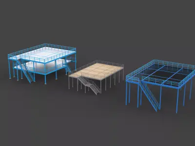 Mezzanine Floori set 3D model