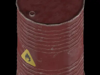 Danger oil barrels 3D Model Pack purchase