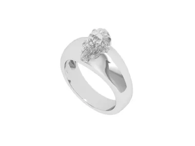 Lion Ring 3D print model