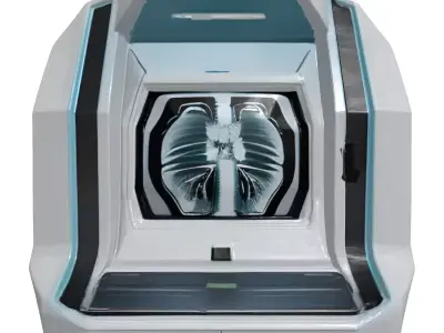 Futuristic Medical Scanner 3D Model 3D model