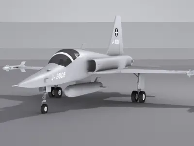 Northrop F-5 Low-poly 3D model