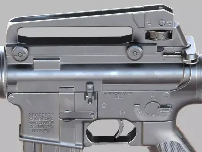 M4A1 Carbine- Game Ready PBR Low-poly 3D model