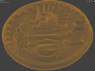 Celtic coin 1 3D print model