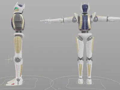 Original Combat Robot Free low-poly 3D model