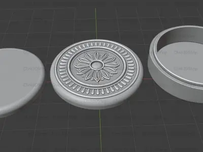 Files for CNC and 3D Printer - Jewelry Box  3D print model