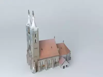 Gelei templom rk rk church in Holice na Ostrove Free 3D model
