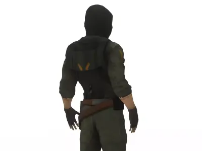 Urban Soldier Modern Tactical Combat 3D Model Low-poly 3D model