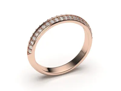 solitaire with ring sizes  8 part S40 3D print model