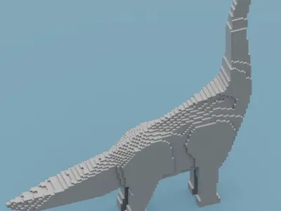 Brachiosaurus Low-poly 3D model